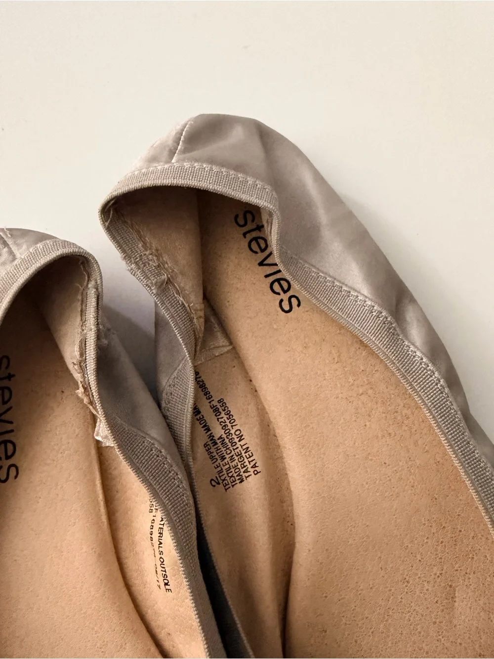 Stevies Silver Pearl & Crystal Embellished Flats